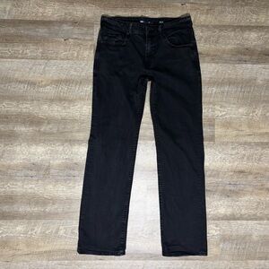 BKE Jeans Mens 33X34 Black Jake Bootleg Mid Rise Stretch Grunge Cowboy